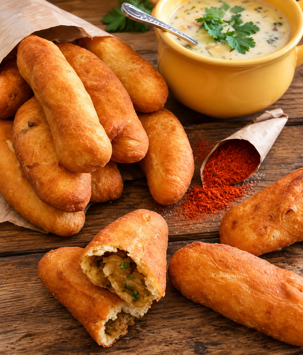 Potato Pirozhki - Կարտոֆիլով Պիրոժկի