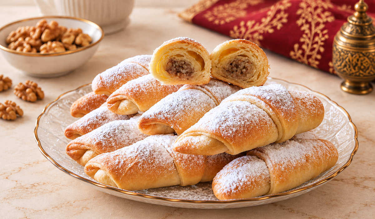 Cigarette Walnut Cookies - Ընկույզով Սիգարետ Թխվածքաբլիթներ